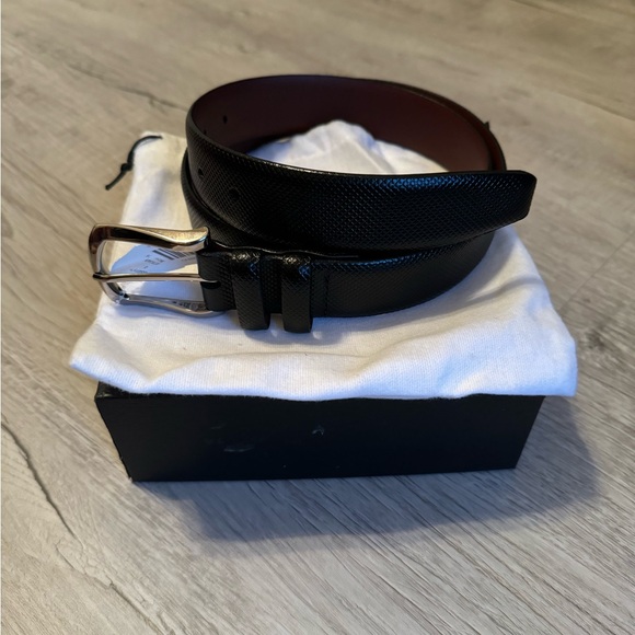 Torino Leather
ITALIAN BULGARO CALFSKIN BELT - BLACK - Picture 1 of 3